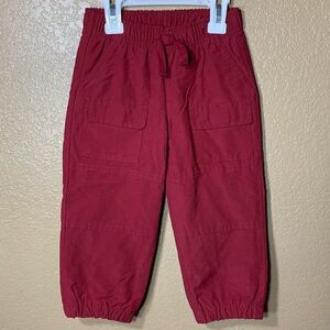 ‎Gymboree toddler boy maroon joggers